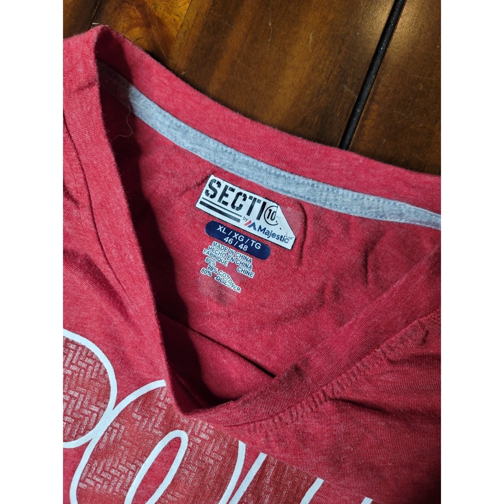 Alabama Roll Tide Short Sleeve Shirt - Size  XL By Majestic (Section 10) - Picture 3 of 4